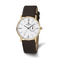 Men's Charles Hubert Stainless Steel White Dial Dress Watch