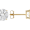 Timeless Lab-Grown Diamond Solitaire Stud Earrings 4ctw In 14K Gold
