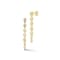 Rachel Zoe Pear-Shaped Bezel CZ Cascade Dangle Earrings in 14K Gold Over
Sterling Silver