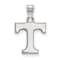 Rhodium Over Sterling Silver LogoArt University of Tennessee Small Pendant