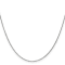 14k White Gold 0.95mm Solid Diamond Cut Cable Chain 24 Inches