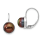 Rhodium Over 14K White Gold 6-7mm Black Button Freshwater Cultured Pearl
Leverback Earrings