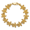 14k Yellow Gold Textured Puffed Starfish Link Bracelet