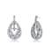CZ Pear Shape Drop Earrings In Sterling Silver