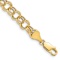 10k Yellow Gold 6mm Double Link Charm Bracelet
