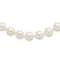 Rhodium Over Sterling Silver 9-10mm White Freshwater Cultured Pearl Necklace