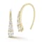 Rachel Zoe 14K Yellow Gold Over Sterling Silver Cubic Zirconia Graduated
Threader Earrings