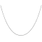 14k White Gold 0.8mm Diamond Cut Cable Chain 18 Inches