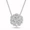 1.00ctw Diamond Cluster Pendant in 14k White Gold