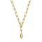 Charm Necklace In 14K Gold Over Brass