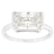 Moissanite Radiant-Cut Solitaire Ring In Platinum-Enhanced Sterling
Silver 4.00ctw Diamond Equivalent Weight