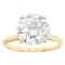 Lab-Grown Diamond Solitaire Ring In 14K Yellow Gold 4.00ct