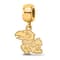 14K Yellow Gold Over Sterling Silver LogoArt University of Kansas Small
Dangle Bead