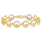 14k Yellow Gold Diamond-Cut Claddagh Link Bracelet