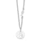 Sterling Silver Rhodium-plated Kitty and Fish with 1-inch Extension Necklace