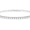 Polished Lab-Grown Diamond Flex Bangle Bracelet 2.50ctw In Platinum Over
Sterling Silver