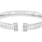 CZ Tubogas Bangle In Sterling Silver 0.86ctw