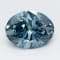 1.19ct Vivid Blue Oval Lab-Grown Diamond VS2 Clarity IGI Certified
