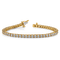14K Two-tone Gold Diamond Tennis Bracelet 3.92ctw