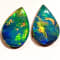 Opal on Ironstone 9x6mm Oval Doublet Set of 2 1.55ctw