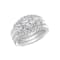 White Cubic Zirconia Platinum Over Sterling Silver Ring 2.57ctw