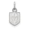Rhodium Over Sterling Silver NHL LogoArt NHL Vegas Golden Knights Extra
Small Pendant