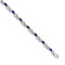 Rhodium Over 10k White Gold Diamond and Sapphire Infinity Bracelet