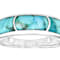 Turquoise Three-Stone Inlay Ring In Sterling Silver