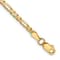 14k Yellow Gold 2.75mm Flat Figaro Link Bracelet