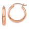 14k Rose Gold 9/16" Hoop Earrings