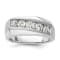 Rhodium Over 10K White Gold Lab Grown Diamond SI1/SI2, G H I, Men's
5-Stone Ring