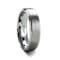 OPTIMUS Raised Center with Brush Finish Tungsten Ring 6mm