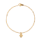 Gold Tone Small Heart Bracelet