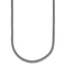 Rhodium Over Sterling Silver Polished 3.0mm Franco 18 Inch Chain