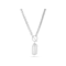 Cultured Freshwater Pearl Curb Chain Necklace in Sterling Silver