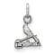 Rhodium Over Sterling Silver MLB St. Louis Cardinals LogoArt Pendant