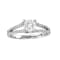 14K White Gold 0.95ctw Diamond Split Shank Engagement Ring