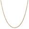 14k Yellow Gold 2.5mm Diamond-Cut Solid Milano Rope 16 Inch Chain