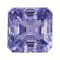 Purple Sapphire Loose Gemstone Unheated 7.32mm Emerald Cut 3.02ct