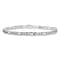 Rhodium Over 14k White Gold 3.5mm Figaro Link Bracelet, 7 Inches