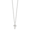 Rhodium Over Sterling Silver Cross Necklace