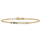 14K Two-tone Beaded 7.5-inch Bracelet