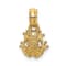 14k Yellow Gold Textured Miniature Frog Pendant