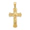 14K Yellow Gold Polished Crucifix Pendant