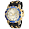 Invicta Pro Diver 48mm Silver Dial Silicone, Stainless Steel Band Quartz Watch