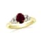 1.10ctw Ruby and Diamond Ring in 14k Yellow Gold