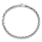 Rhodium Over 14K White Gold Polished Chain Bracelet
