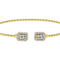 Polished Lab-Grown Diamond Rope-Motif Flex Bangle In 18K Gold Over
Sterling Silver