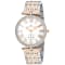 Christian Van Sant Women's Hush White Dial, Two tone Stainless Steel Watch