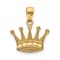 14K Yellow Gold Crown Pendant